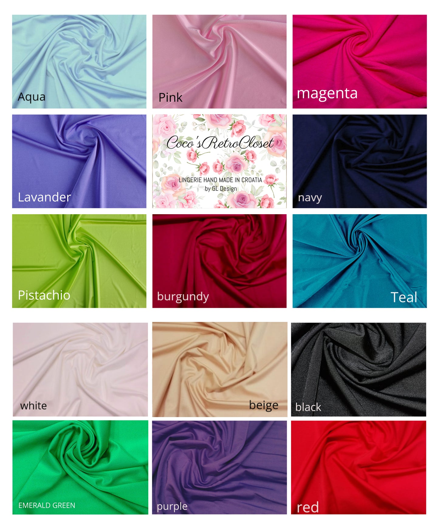 GINA Quarter cup Shelf bra in colors