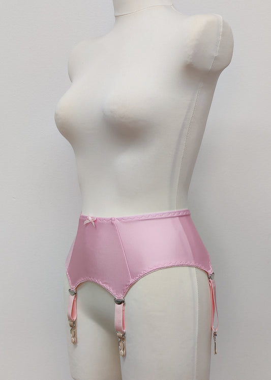 pink retro style 4 strap Greta garter belt