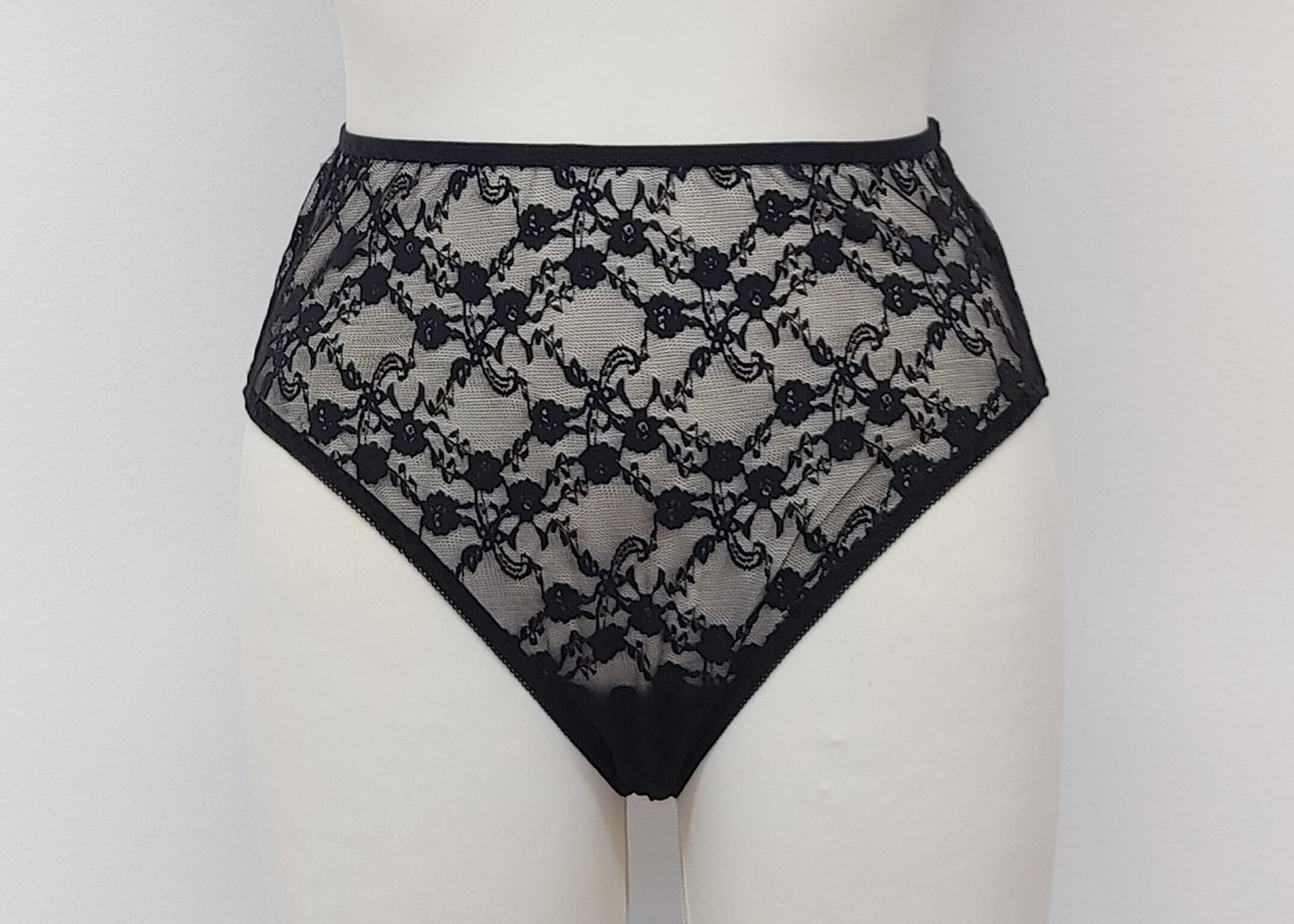 black sheer allover lace Irma panties