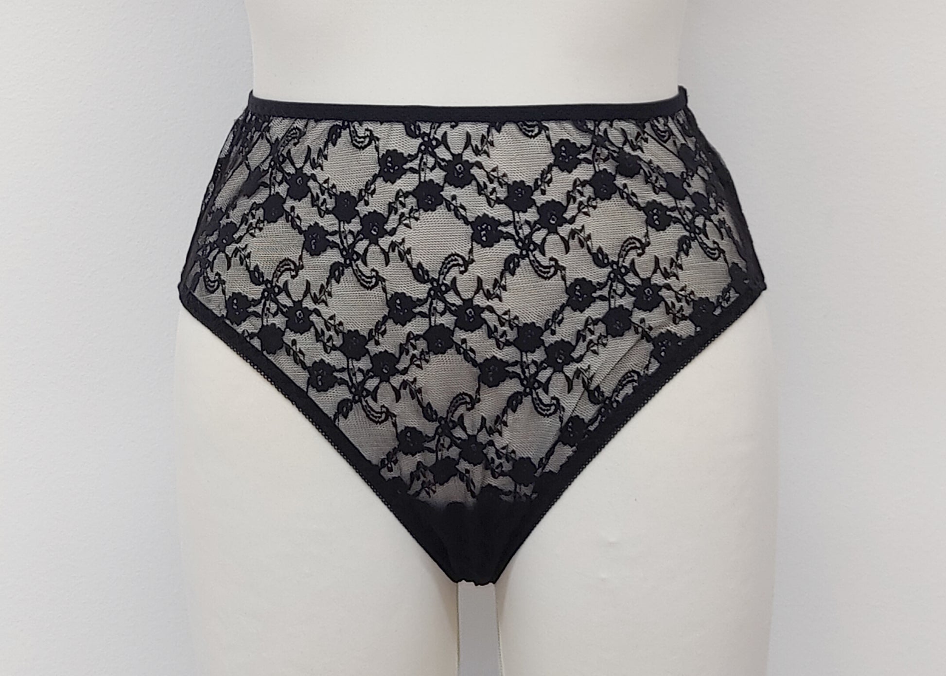 black sheer allover lace Irma panties