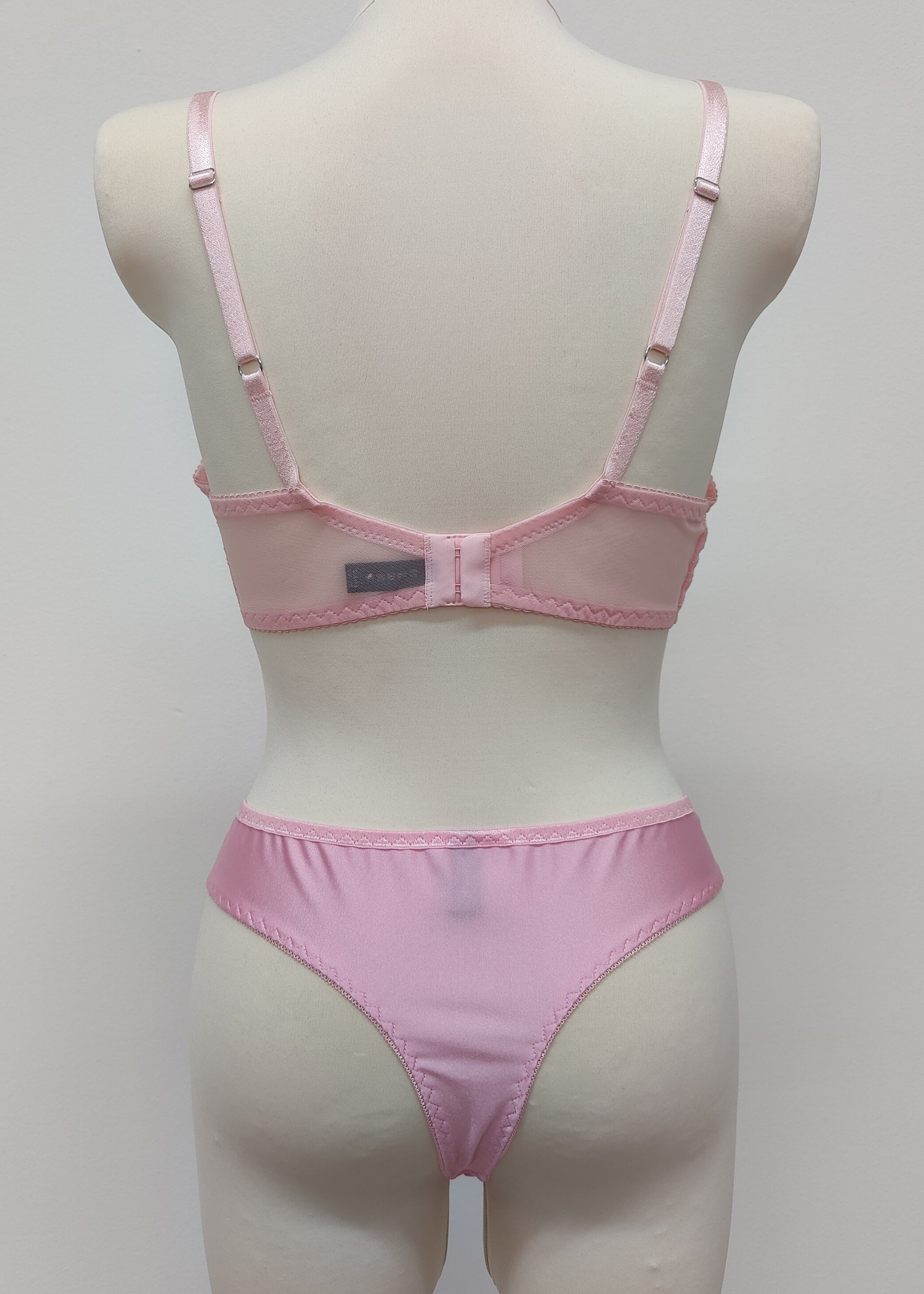 pink Coco bralette, shown with matching Zigi thong