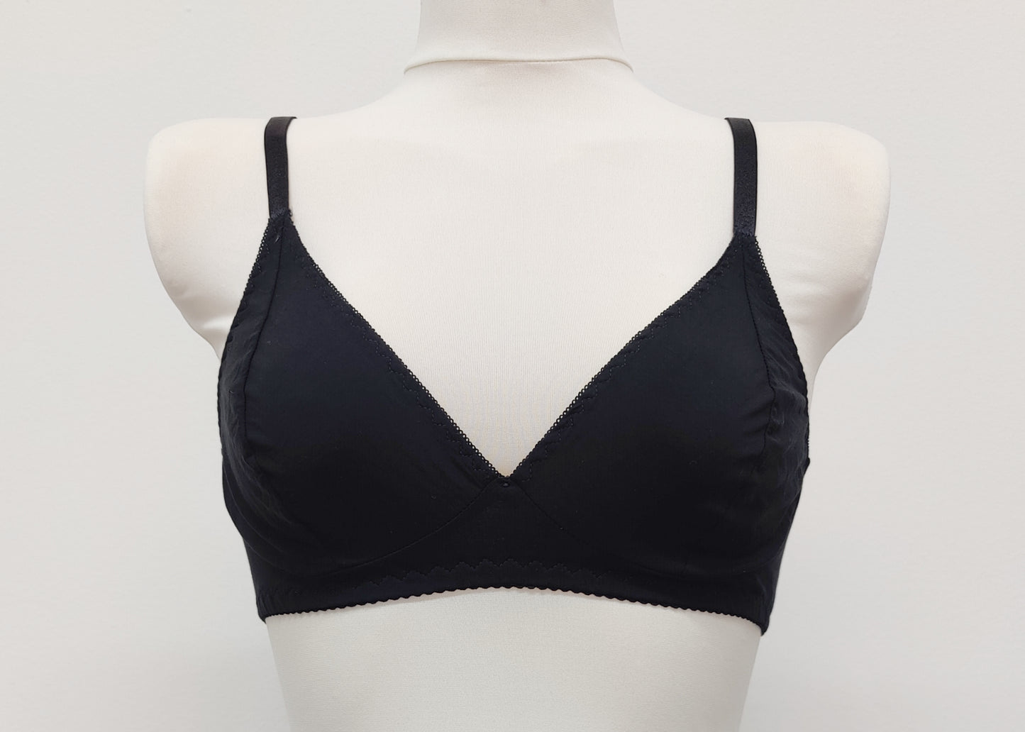 black cotton bralette Olivia,