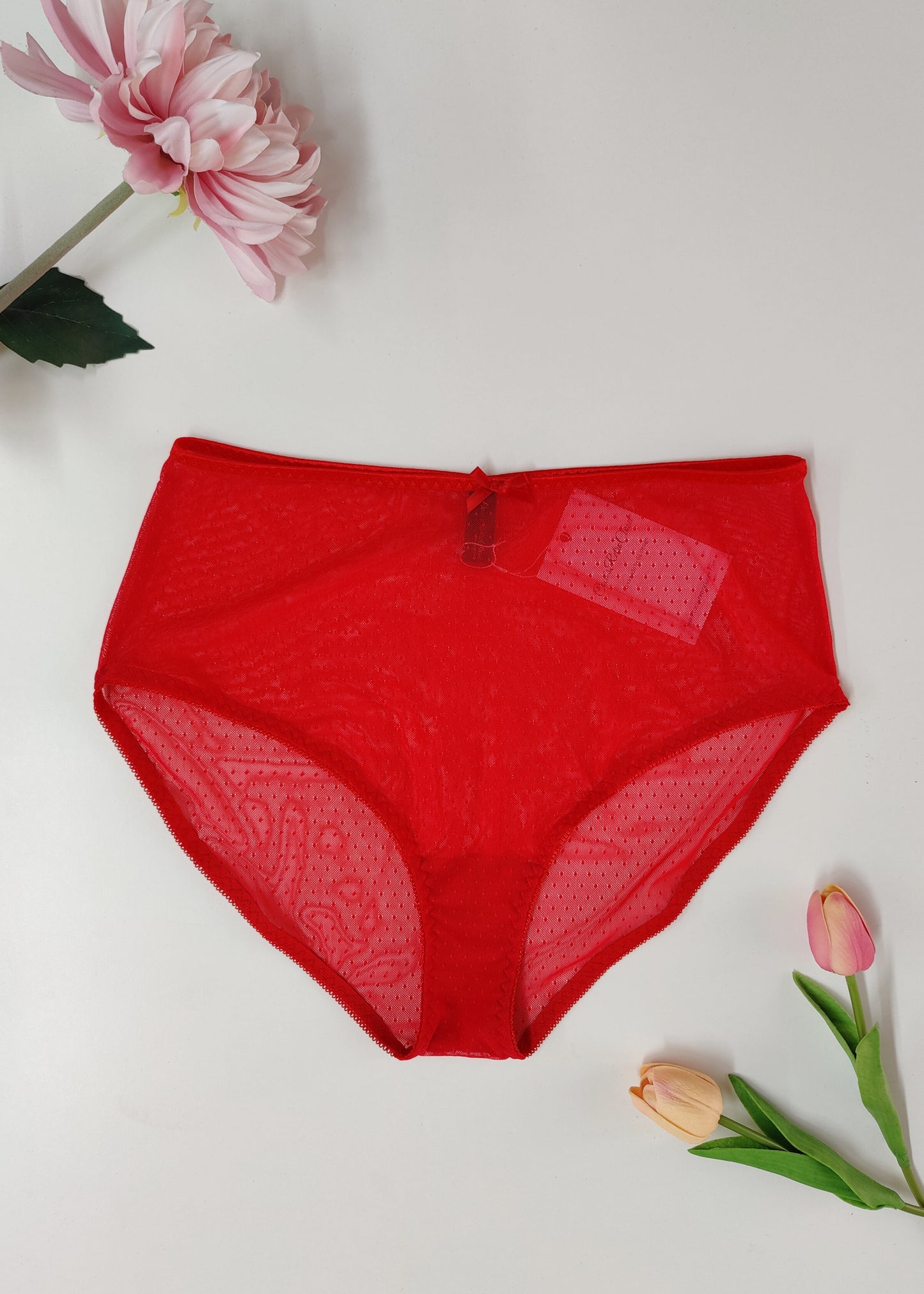 red dot highwaist knickers