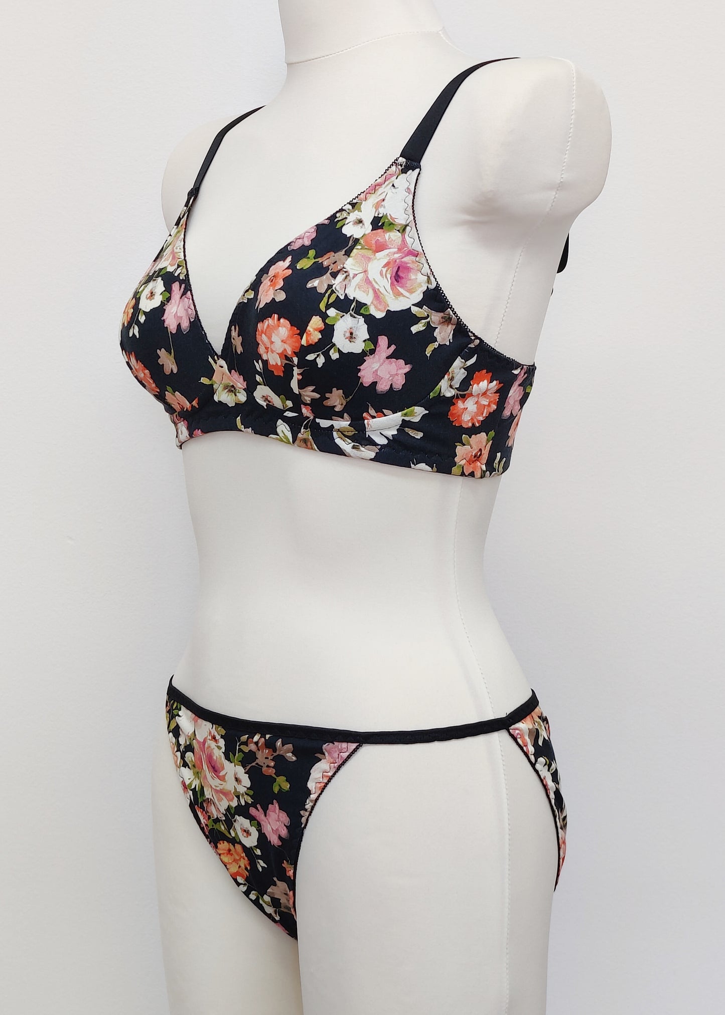 Floral Classic Bikini, Thong KIM Panties S-XL