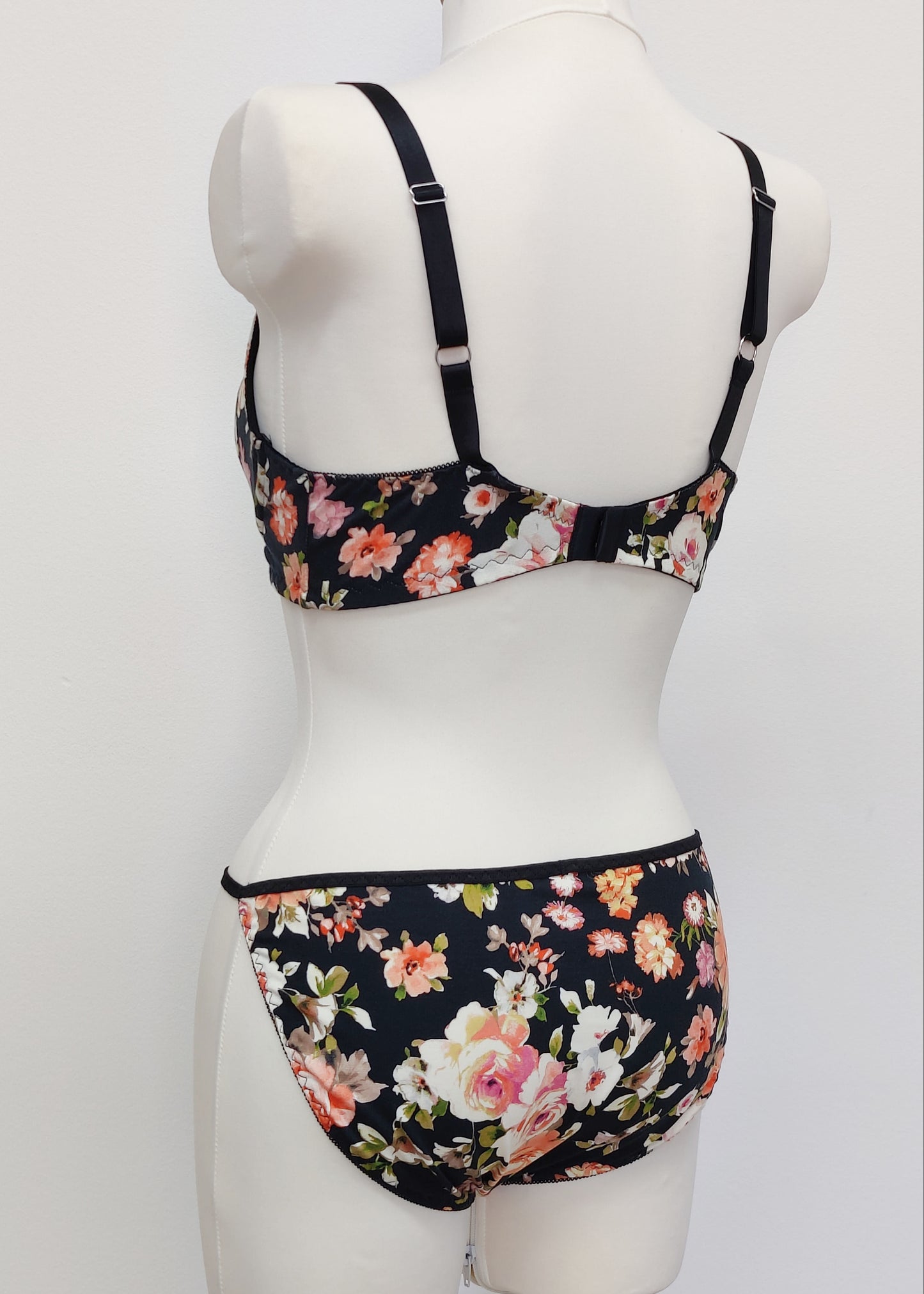 Floral Classic Bikini, Thong KIM Panties S-XL