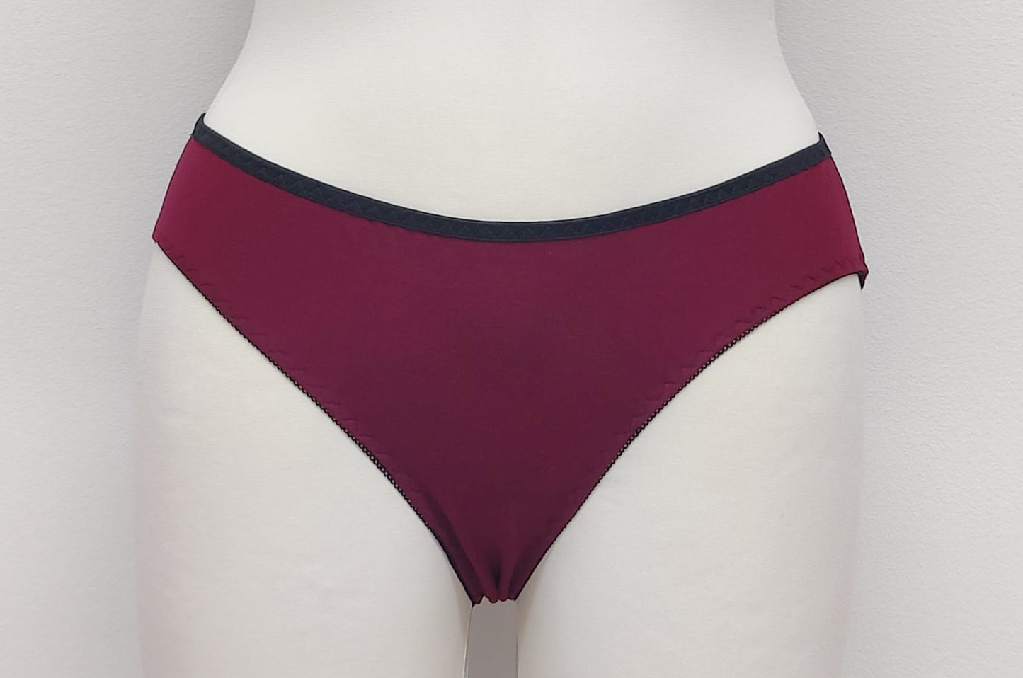 burgundy red cotton Kim panties