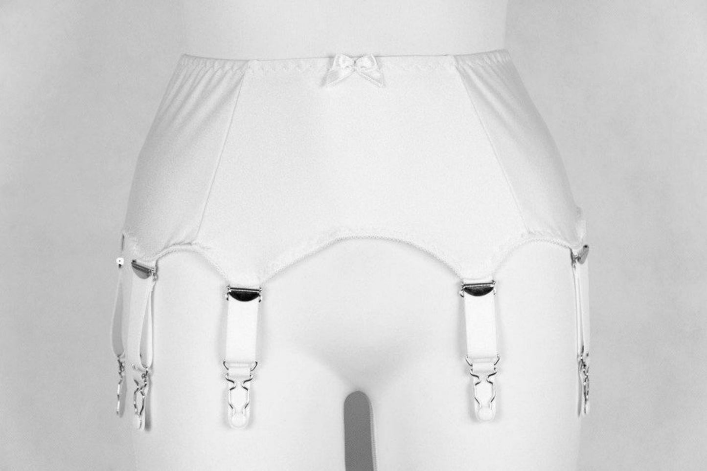 white 10 strap garter belt