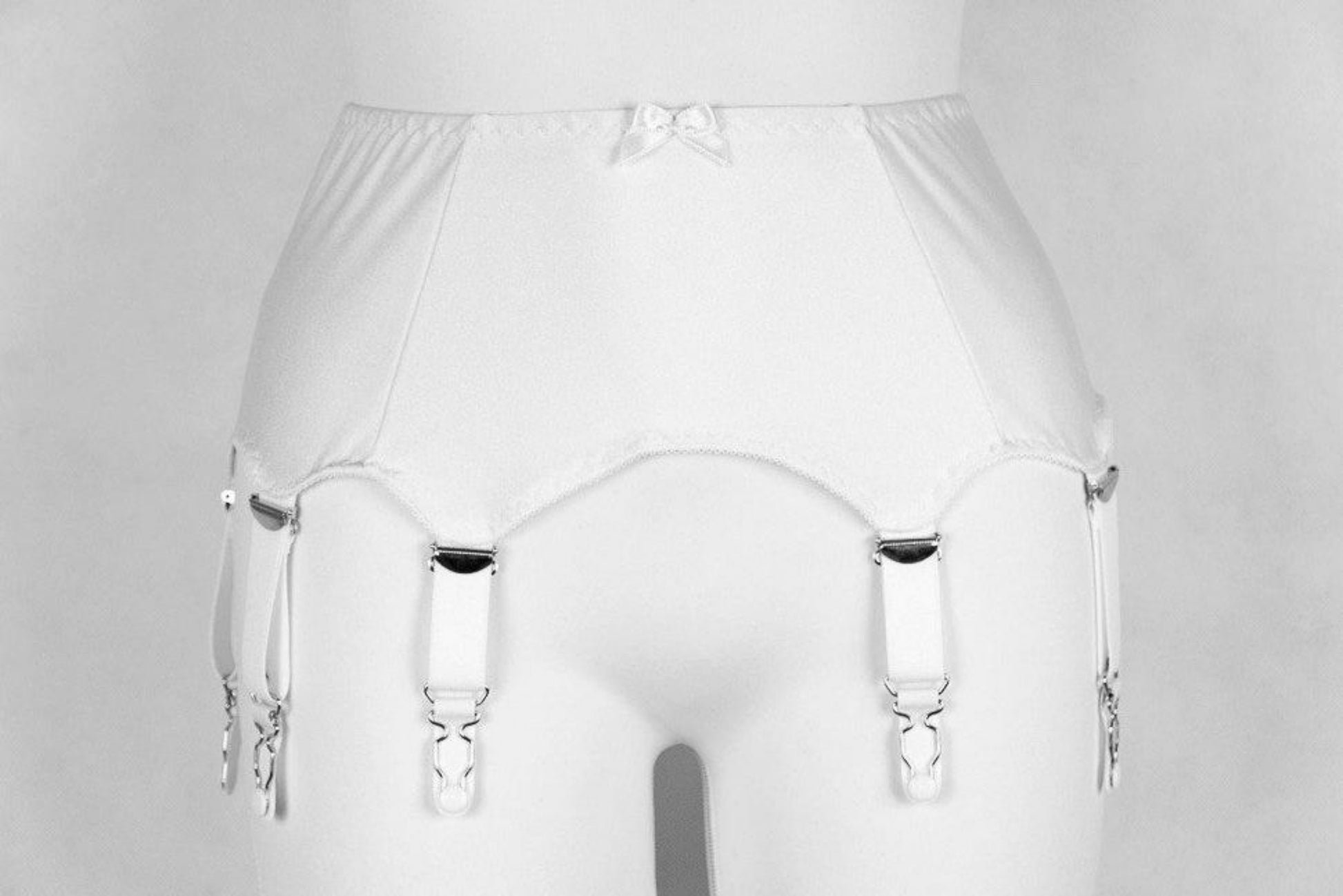white 10 strap garter belt