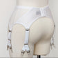 White RITA Y-Strap Lace Garter belt