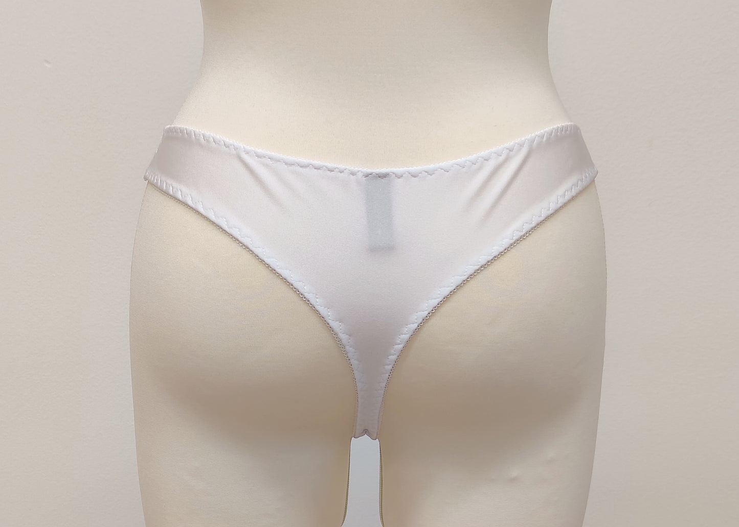 White Lace ZIGI Tanga Bikini Panties Beige Pink Size XS-2XL