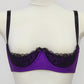 Purple LUCY Quarter cup Lace bra size 34C