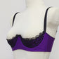Purple LUCY Quarter cup Lace bra size 34C