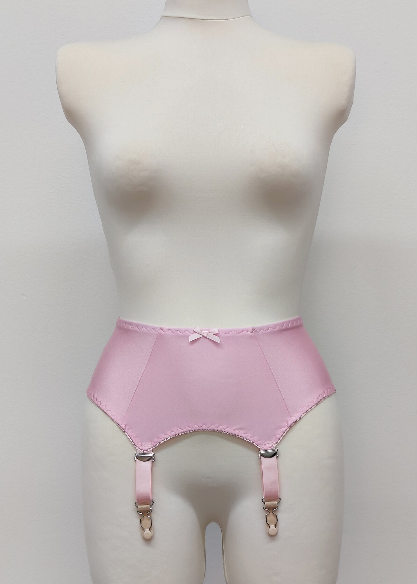 pink 4 strap Greta garter belt