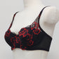 Black and Red Lace ALICE Bra