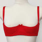 Red ELLA Quarter cup bra