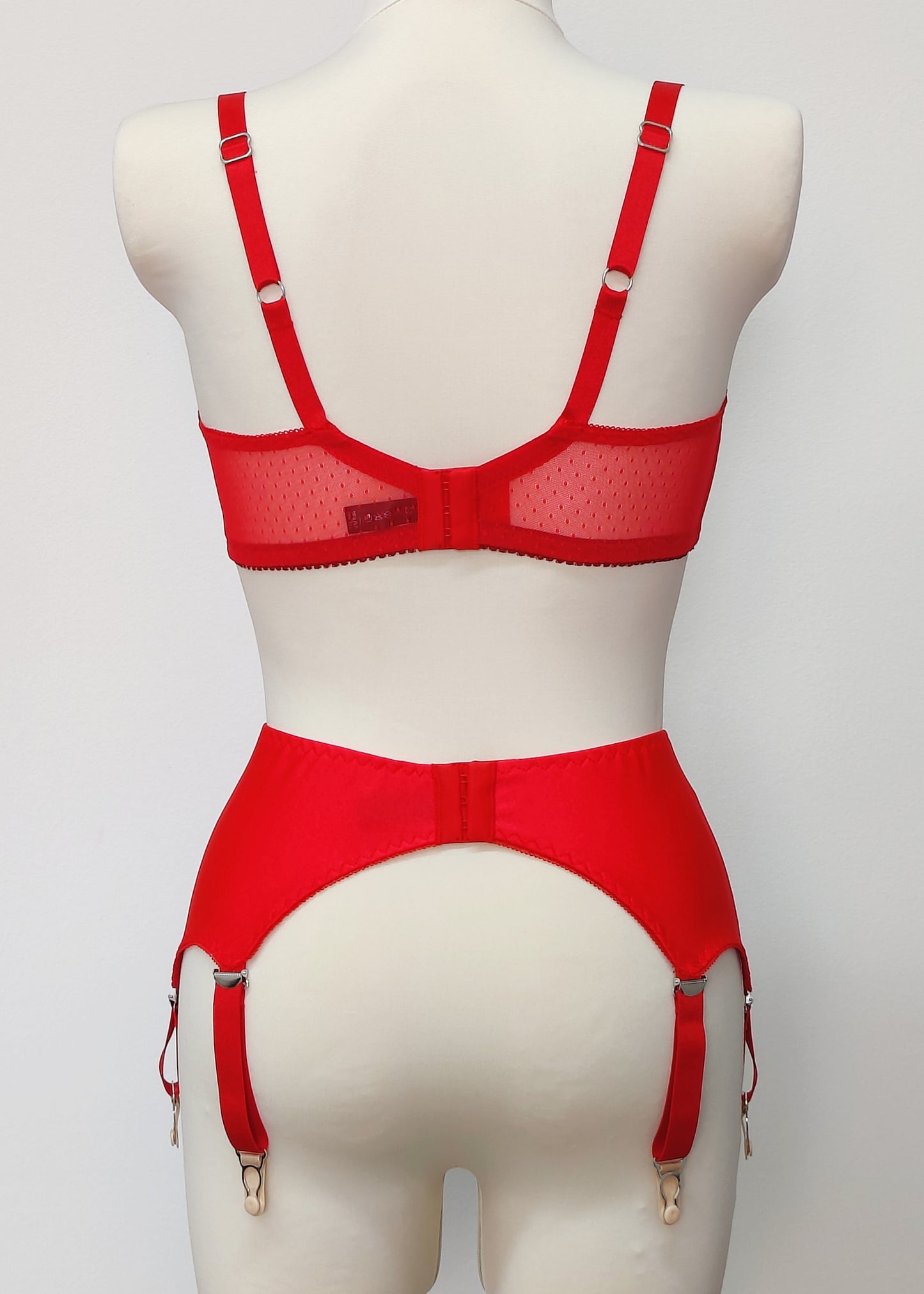 red Sheer, full cup, Underwired Lily bra