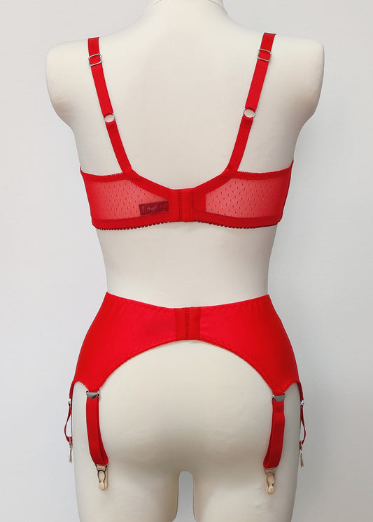 red Sheer, full cup, Underwired Lily bra