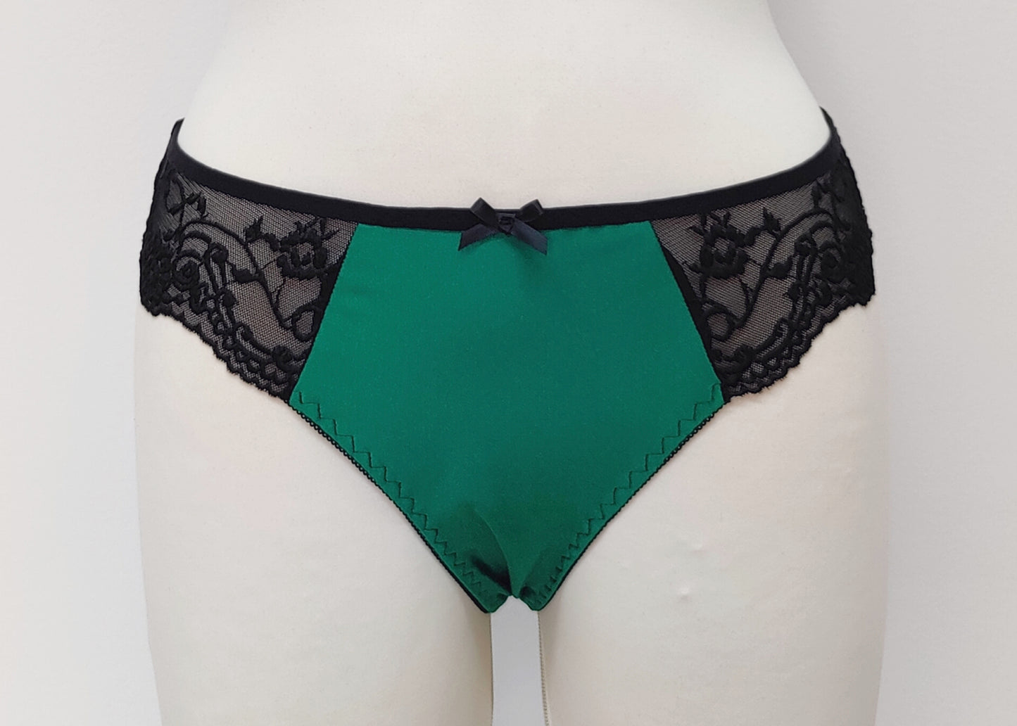 Black Lace ZIGI Tanga or Thong Panties Size XS-2XL