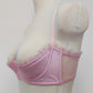 pink Lilith quarter cup bra with ruffle trim, side view