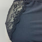 black high waist Eve panties with lace side panels, back view