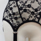 Black Lace CLAIRE Garter belt with 4, 6, or 8 straps