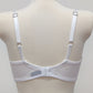 white Sheer full cup Lily bra, Underwired, mesh Bra, back view