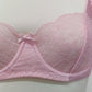 pink lace soft cup Alice bra with underwires, detail