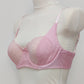 pink lace soft cup Alice bra with underwires, side view