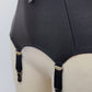 black, classic, retro style Greta garter belt