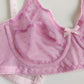 fuchsia pink-star Sheer, full cup, Underwired Lily bra
