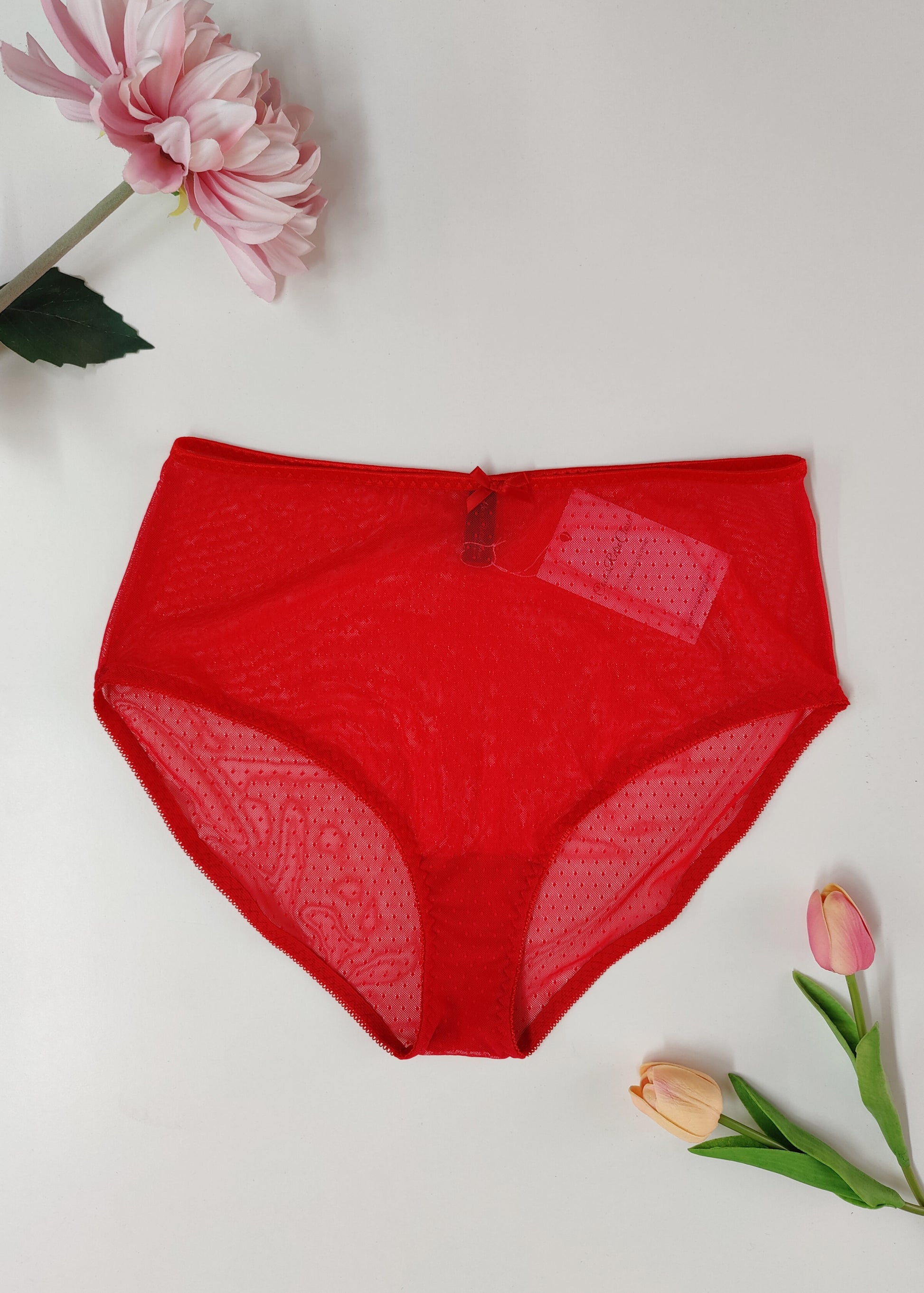 red dot highwaist knickers