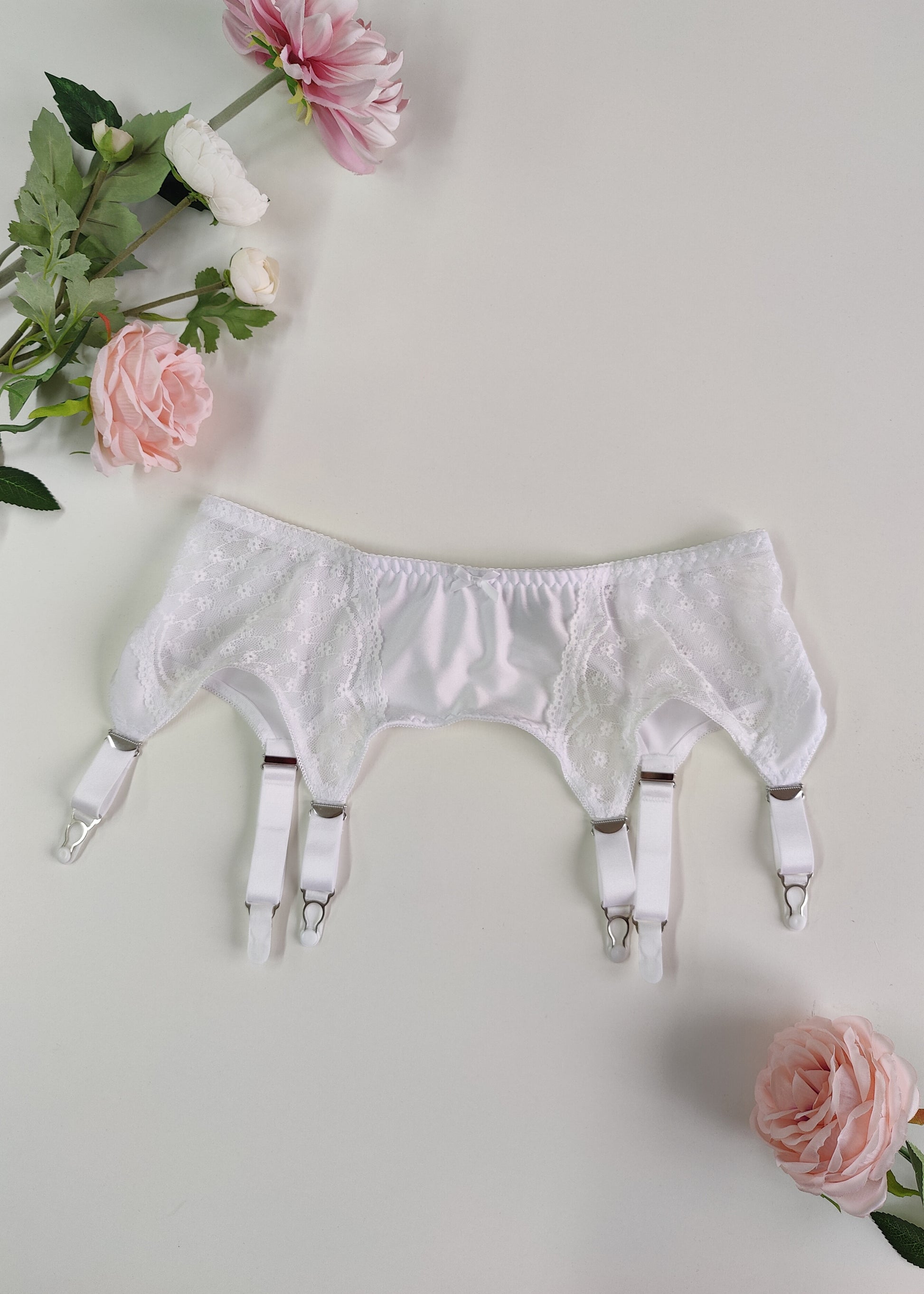 White Lace MONA Garter belt Retro Suspender belt Size XS-3XL Coco'sRetroCloset White Lace MONA Garter belt Retro Suspender belt Size XS-3XL Coco'sRetroCloset