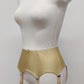 beige classic retro style  Greta garter belt with 6 straps, side view