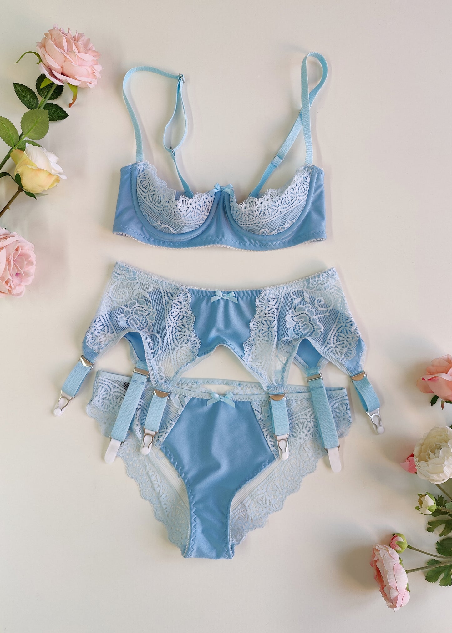 Light Blue Lingerie Set