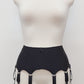 black classic retro style 8 strap Greta garter belt