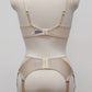 beige lace Coco bralette, back view
