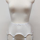 white classic retro style 8 strap Greta garter belt