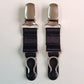Clip-On Suspender Straps, Set of 2, 10cm/4 inch long