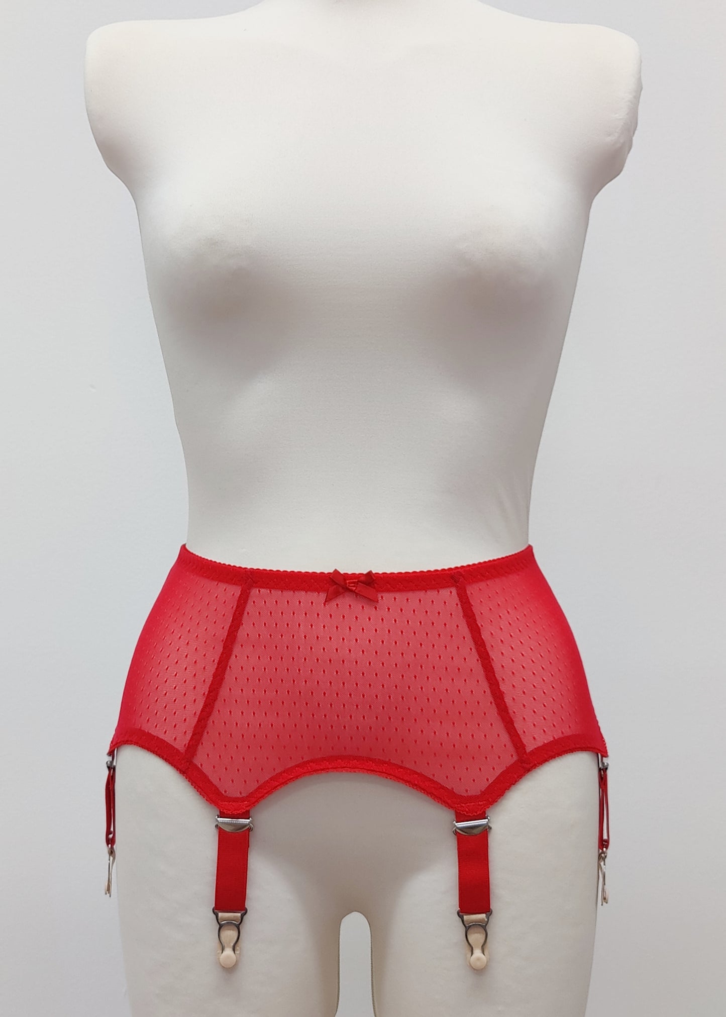 Pink, Gray, Red or Black Sheer LULA Garter belt Transparent Suspender Belt