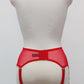 Pink, Gray, Red or Black Sheer LULA Garter belt Transparent Suspender Belt