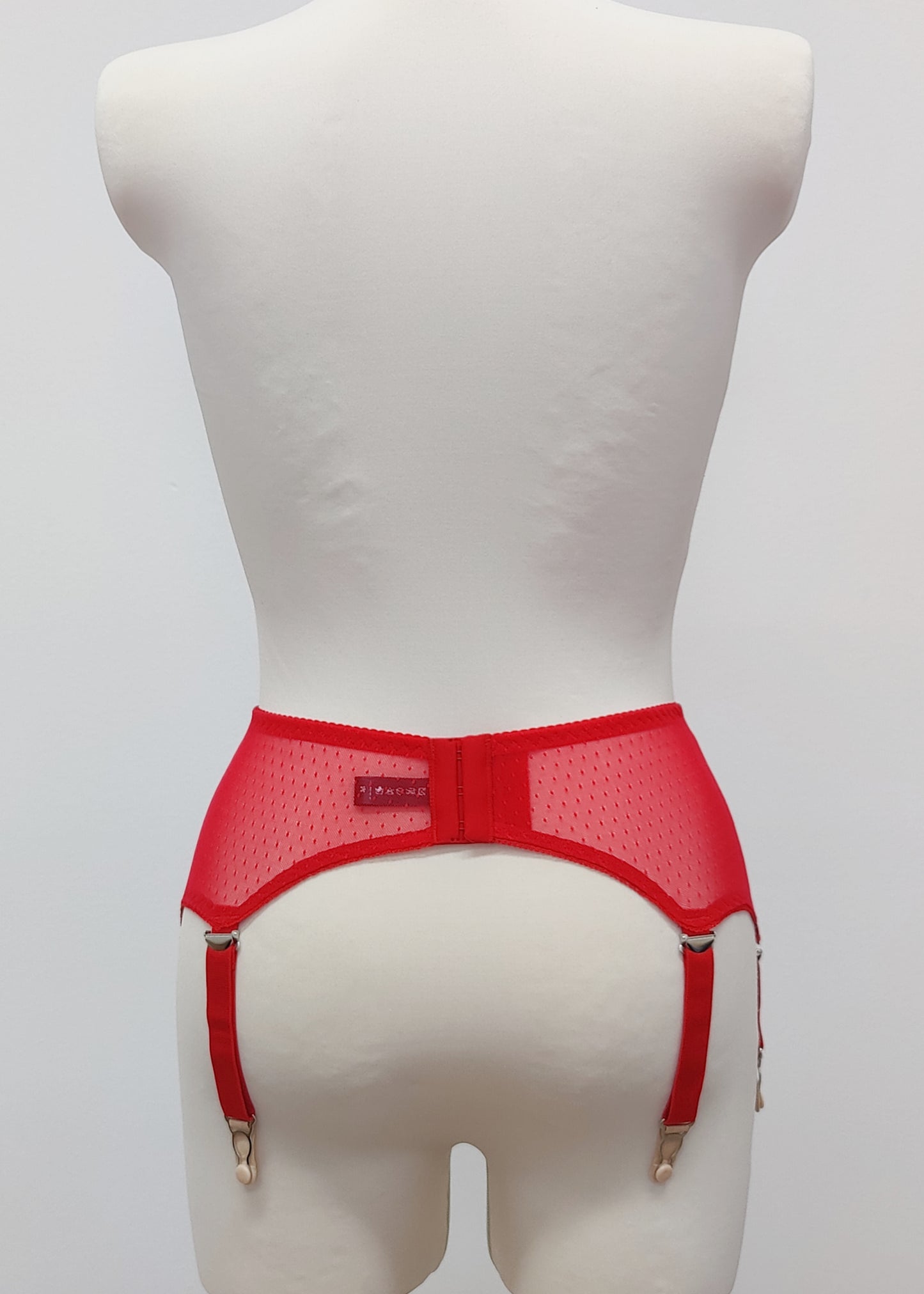 Pink, Gray, Red or Black Sheer LULA Garter belt Transparent Suspender Belt