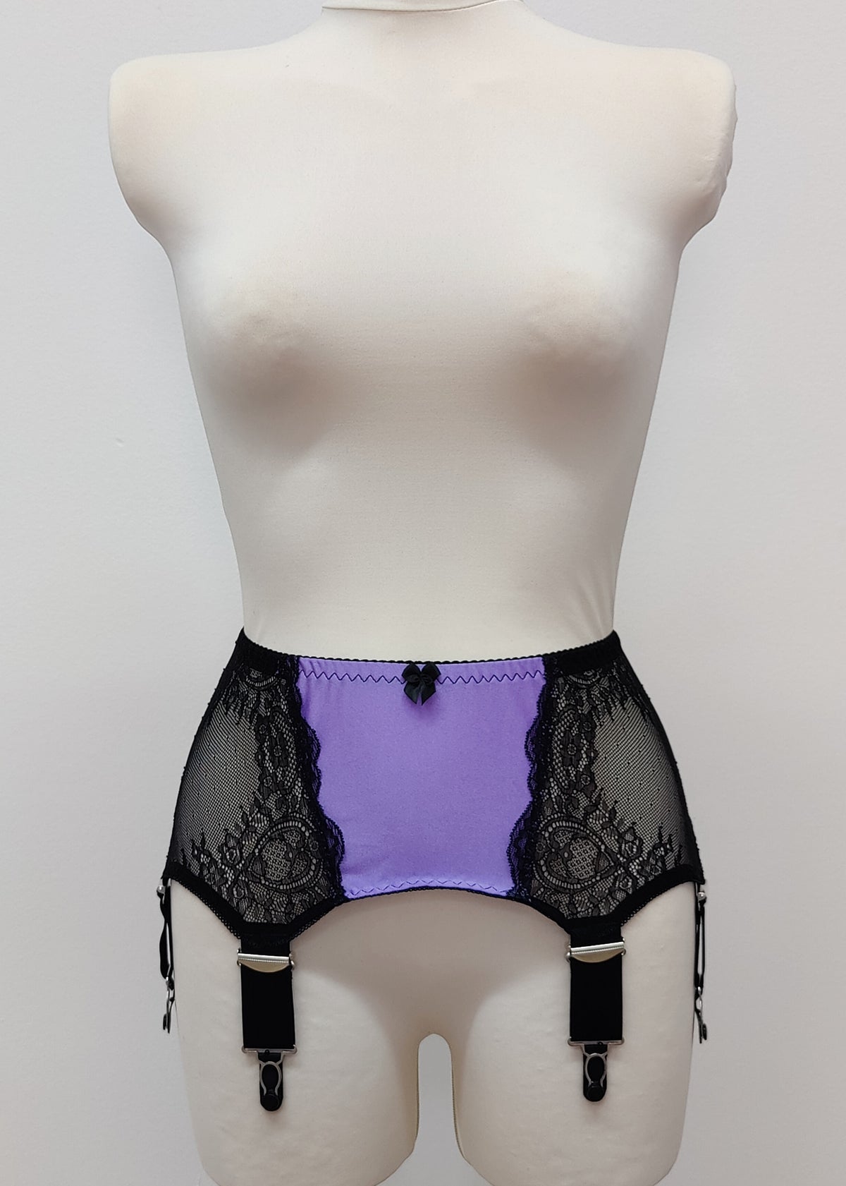 Black Lace LILIANE Garter Belt