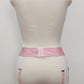 pink narrow 60's style Summer garter belt with 6 straps