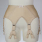 beige Wide Jean garter belt with 6x Y-straps