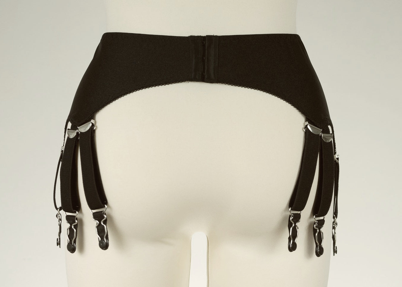 black 12 strap garter belt