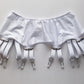 white 12 strap garter belt