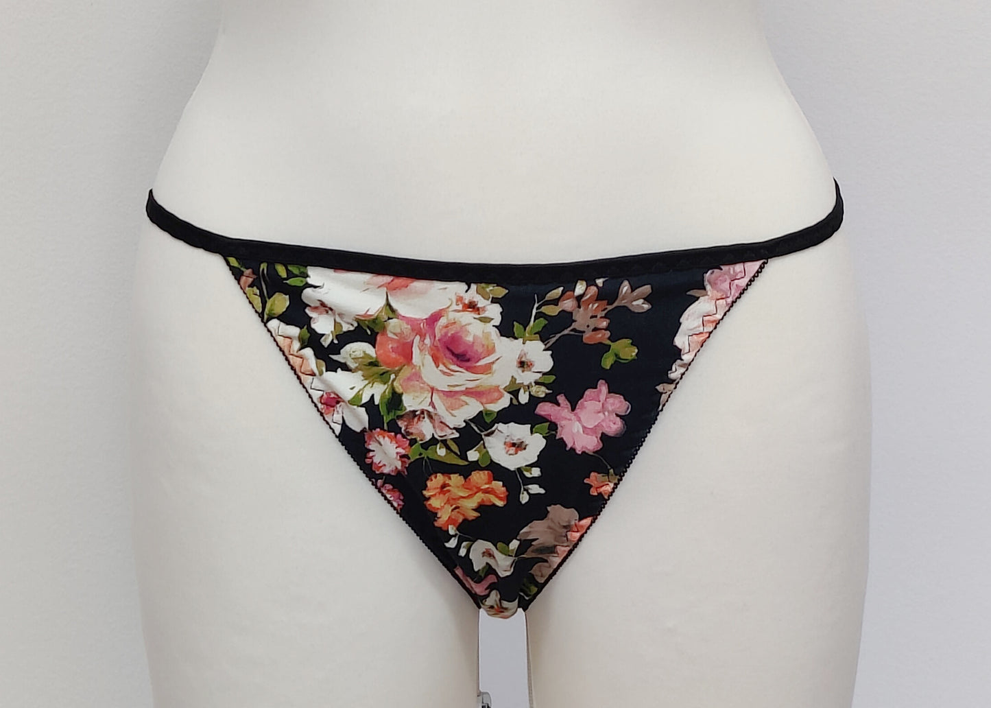 Floral Cotton Jersey Classic Bikini, Tanga or High waist KIM Panties S-XL