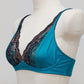 Two-tone Teal and Black soft cup lace bra COCO Bralette