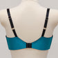 Two-tone Teal and Black LUCREZIA Bralette