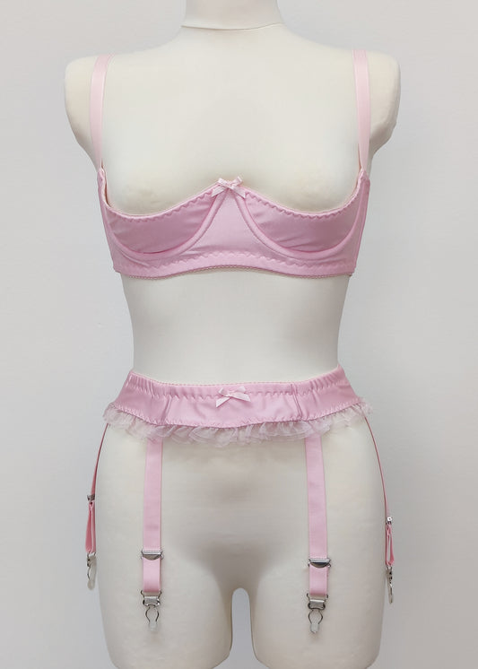 baby pink open cup Gina bra 